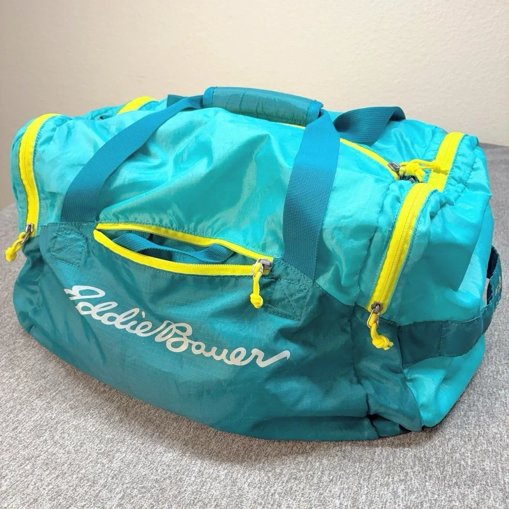 Eddie Bauer Stowaway 40L Duffel Bag Large Packable Ripstop Travel Camping Pack